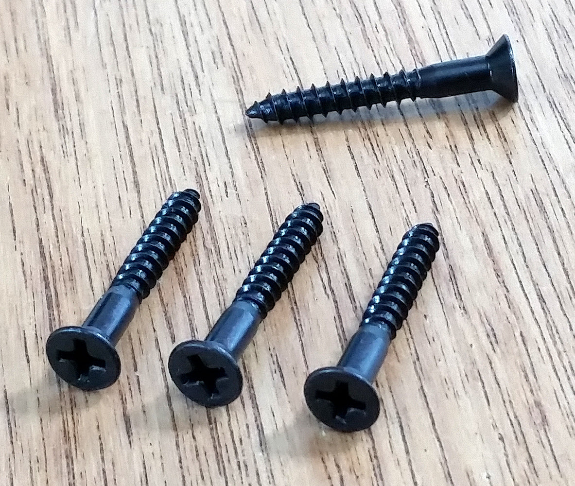 Flat Head # 8 x 1 1/4" Phillips / Wood Screws Black oxide finish